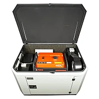Генератор A-iPower A6000EAX в супертихом зимнем кожухе 1400SS RAL 7035 + блок автозапуска A-iPower 230 В, 50 А