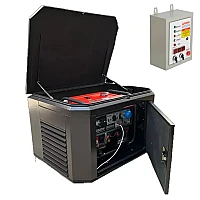 Генератор A-iPower A9000EAX в супертихом зимнем кожухе 1400SS RAL 8019 + блок автозапуска A-iPower 400 В, 25 А