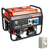 Генератор A-iPower A3500EAX в тихом зимнем кожухе 1200 RAL 7024 + блок автозапуска A-iPower 230 В, 50 А